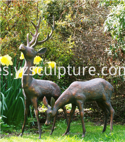  Life Size Deer Sculpture 